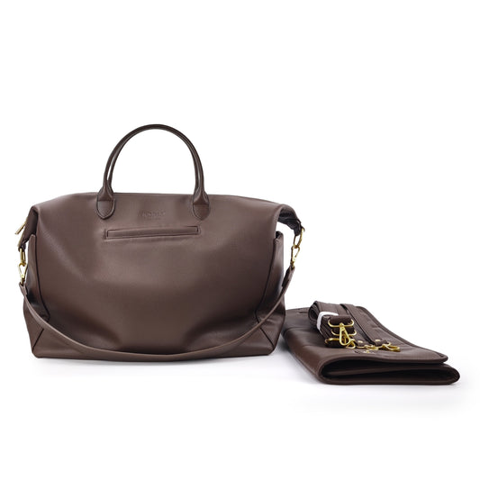 Wickeltasche - Leder Braun