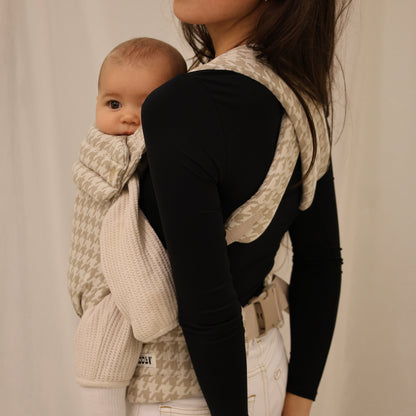 Babytrage - Hahnentritt Beige
