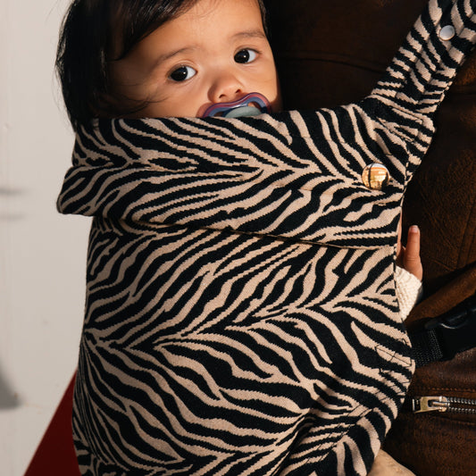 Babytrage - Zebra Braun